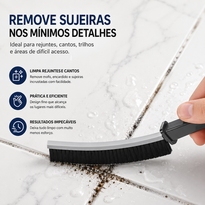 Escova de limpeza de fendas, limpador de rejunte, escova profunda para juntas de azulejos