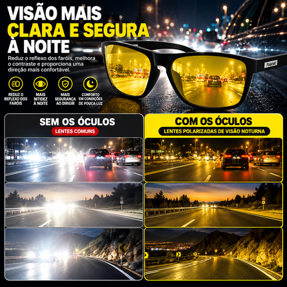 Óculos de Visão Noturna Polarizados UV400 — Masculino e Feminino