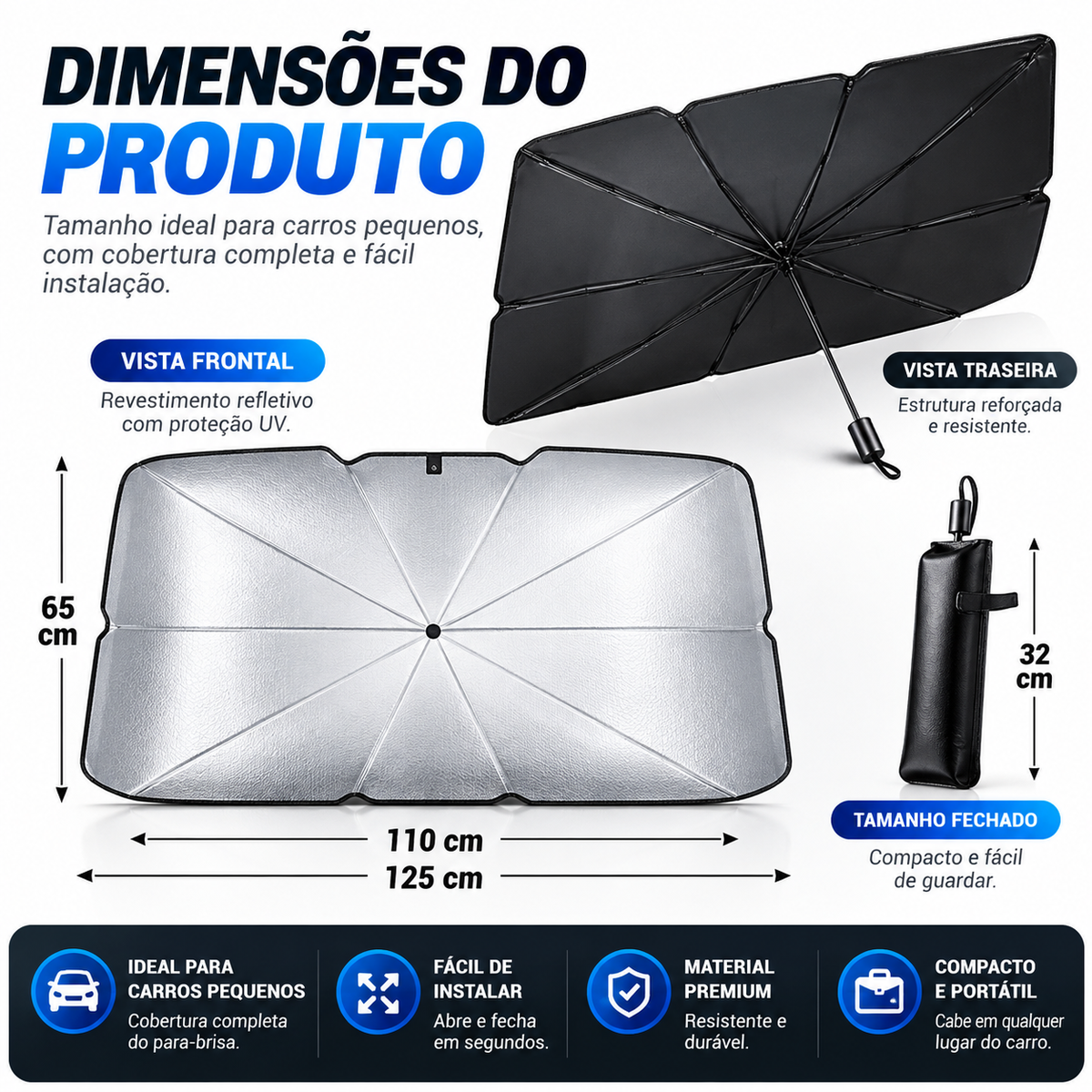 SOMBRITE TELESCÓPICO PARA CARRO