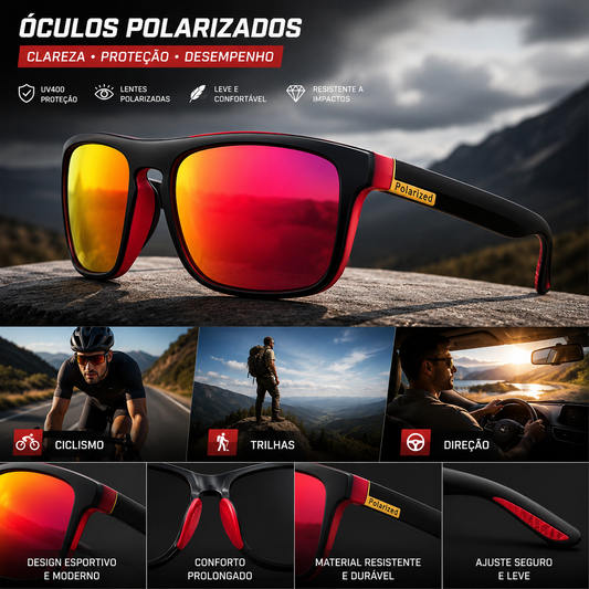Óculos Polarizados para Esportes e Outdoor
