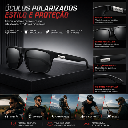 Óculos Polarizados para Esportes e Outdoor
