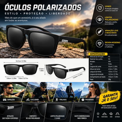 Óculos Polarizados para Esportes e Outdoor