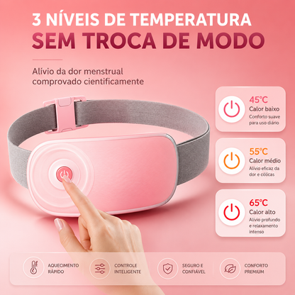 Cinto Térmico Menstrual para Alívio das Cólicas