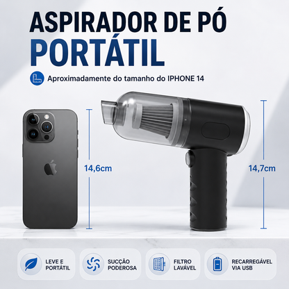 Mini Aspirador Portatil Super Potente