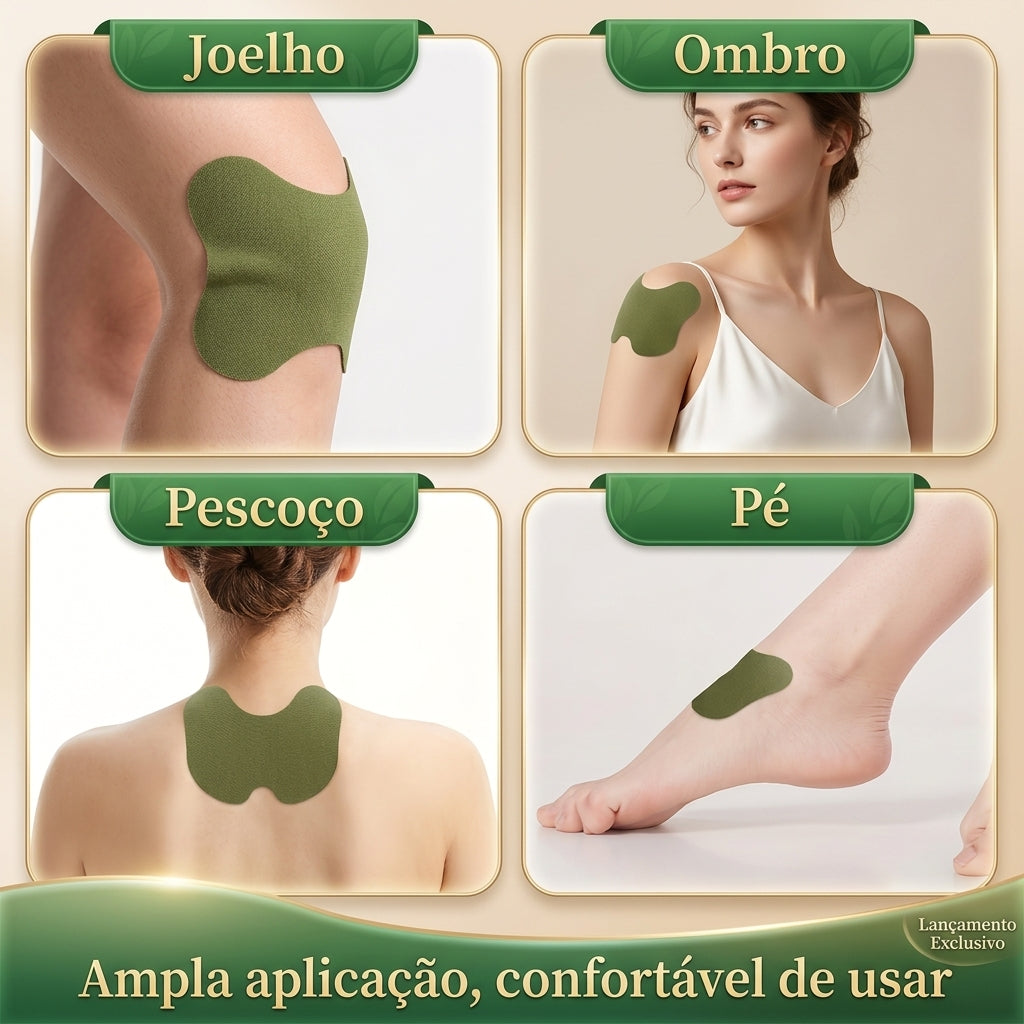 Adesivo Térmico para dres nos Joelhos, Ombros e Pescoço
