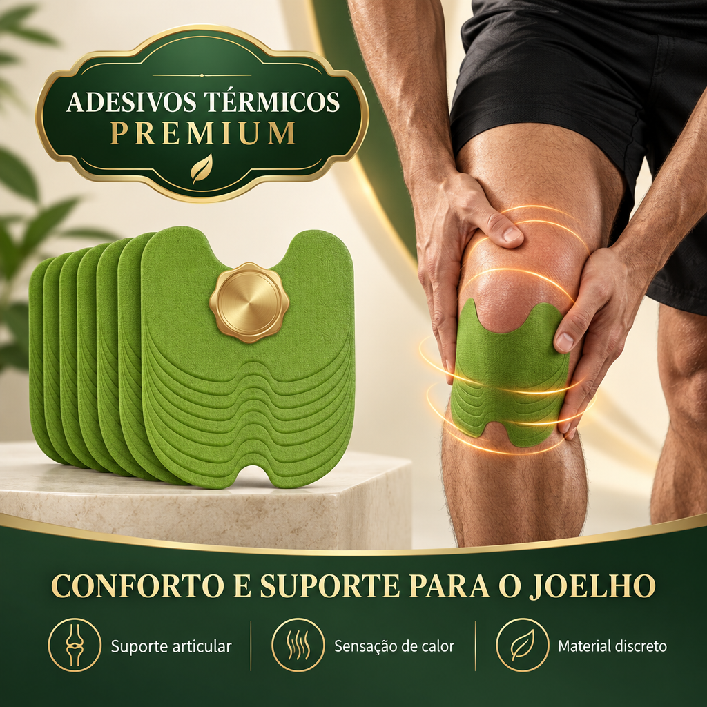Adesivo Térmico para dores nos Joelhos, Ombros e Pescoço